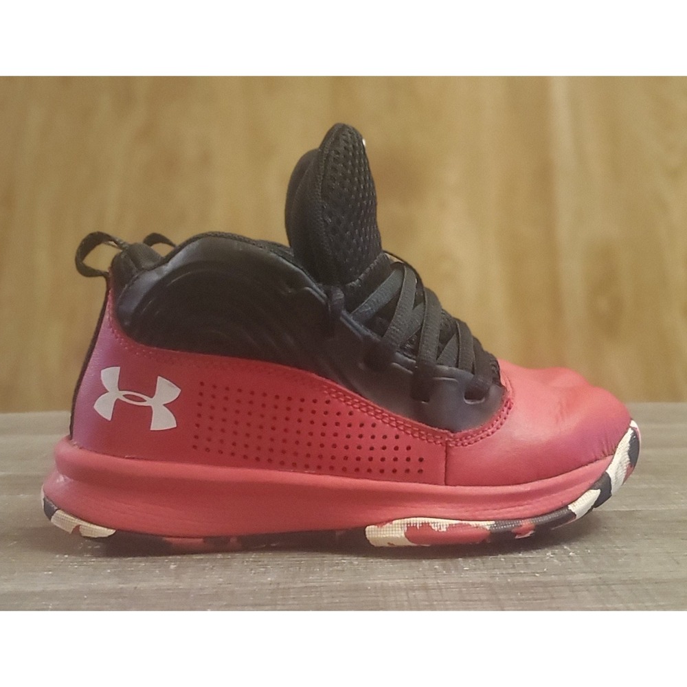 Under Armour Lockdown 5 Sneakers Youth 11K‎ Black Red